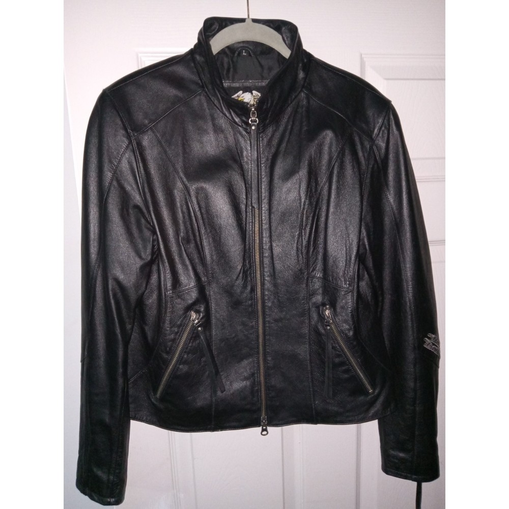 womens Harley Davidson short biker jacket
